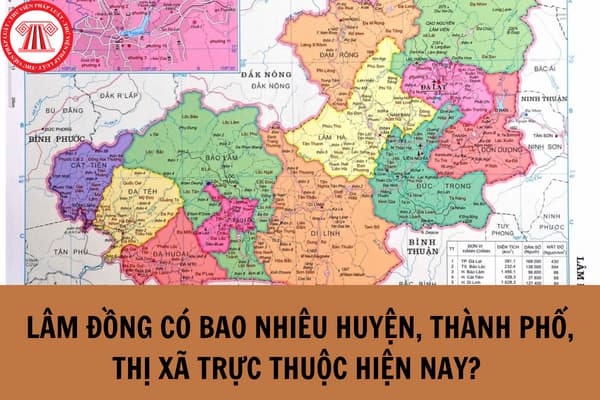Lâm Đồng có bao nhiêu huyện, thành phố, thị xã trực thuộc hiện nay?