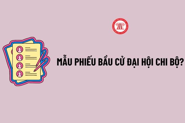 Mẫu Phiếu bầu cử Đại hội chi bộ? Tổng hợp Mẫu Phiếu bầu cử Đại hội chi bộ? Phiếu bầu cử Đại hội chi bộ hợp lệ và không hợp lệ khi nào?