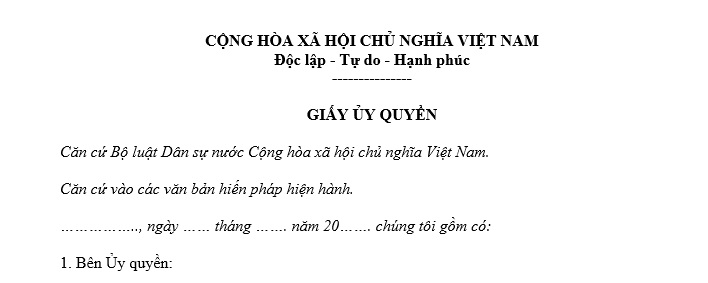 Mẫu Giấy ủy quyền đăng ký định danh điện tử doanh nghiệp?