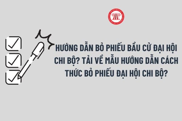 Hướng dẫn bỏ phiếu bầu cử Đại hội chi bộ? Tải về Mẫu Hướng dẫn cách thức bỏ phiếu Đại hội chi bộ?