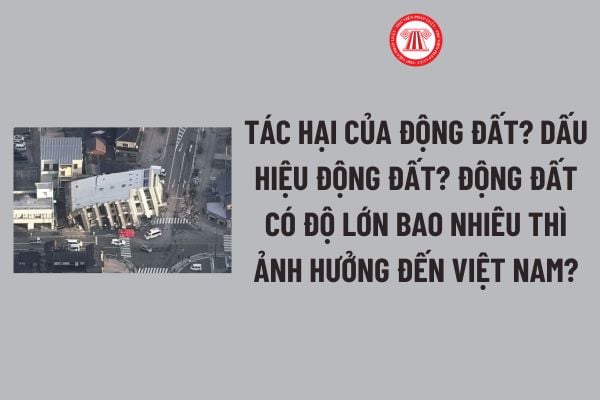 Tác hại của động đất? Dấu hiệu động đất? Động đất có độ lớn bao nhiêu thì ảnh hưởng đến Việt Nam?