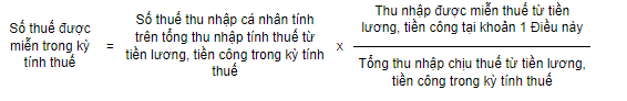  Trường hợp cá nhân vừa có thu nhập từ tiền lương, tiền công được miễn thuế 