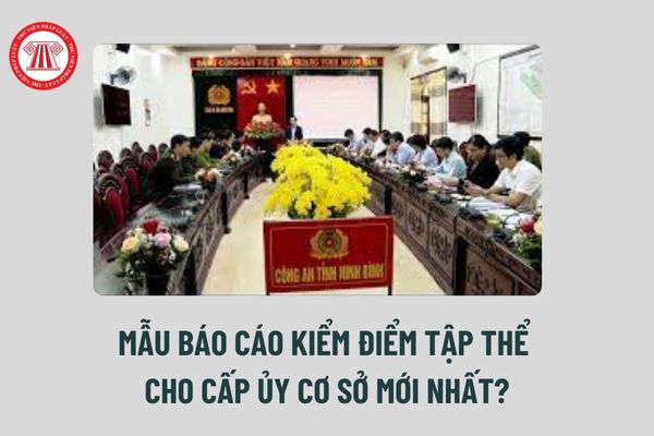 Mẫu Báo cáo kiểm điểm tập thể cho cấp ủy cơ sở mới nhất? Trách nhiệm, thẩm quyền trong kiểm điểm của cấp ủy? 