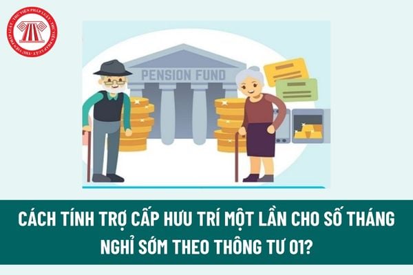 Cách tính trợ cấp hưu trí một lần cho số tháng nghỉ sớm theo Thông tư 01? Đối tượng nào được áp dụng Thông tư 01? 