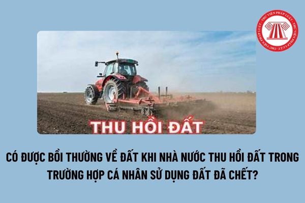 Có được bồi thường về đất khi Nhà nước thu hồi đất trong trường hợp cá nhân sử dụng đất đã chết hay không? 