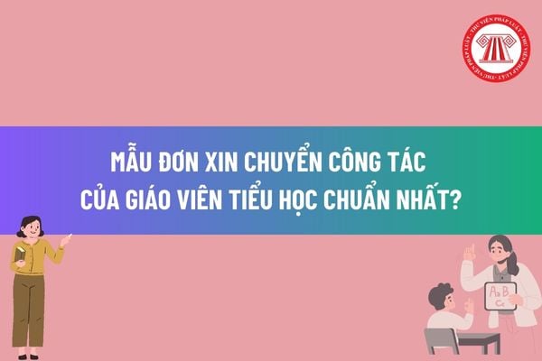 Mẫu đơn xin chuyển công tác của giáo viên tiểu học chuẩn nhất? Bảng lương mới của viên chức giáo viên tiểu học như thế nào?