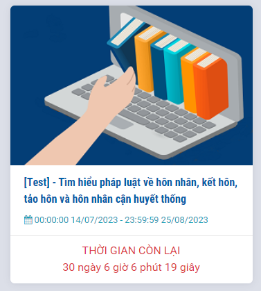 Truy cập trang chủ, lựa chọn cuộc thi để tham gia.