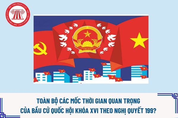 Toàn bộ các mốc thời gian quan trọng của bầu cử Quốc hội khóa XVI theo Nghị quyết 199? Bắt đầu bỏ phiếu từ mấy giờ? 