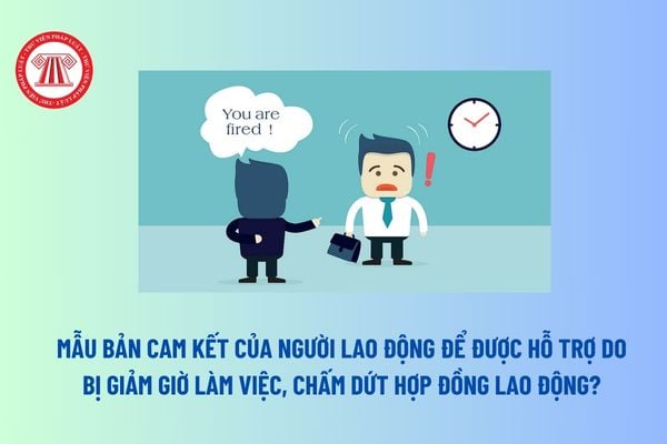 Mẫu bản cam kết của người lao động để được hỗ trợ do bị giảm giờ làm việc, chấm dứt hợp đồng lao động? Tải mẫu tại đâu? 