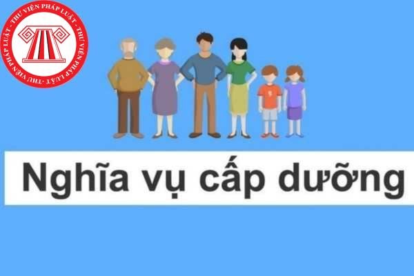 Nghĩa vụ cấp dưỡng cho ông bà ngoại