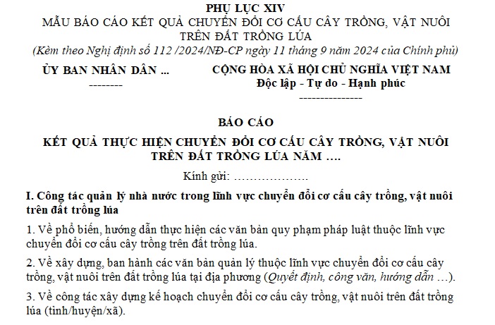 chuyển đổi cơ cấu cây trồng vật nuôi