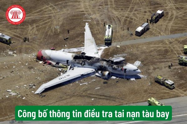 Công bố thông tin điều tra tai nạn tàu bay