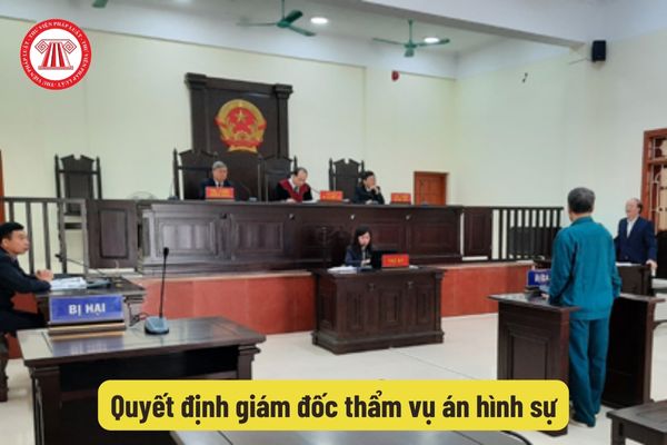 Quyết định giám đốc thẩm vụ án hình sự