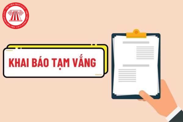 Đang chấp hành biện pháp giáo dục mà đi khỏi phạm vi đơn vị hành chính cấp xã có phải khai báo tạm vắng không? Mẫu phiếu khai báo tạm vắng?