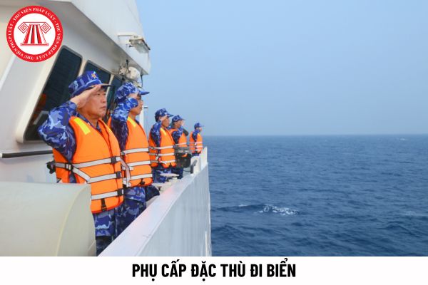 Mức hưởng chế độ phụ cấp đặc thù đi biển đối với quân nhân chuyên nghiệp thuộc lực lượng Cảnh sát biển Việt Nam là bao nhiêu?