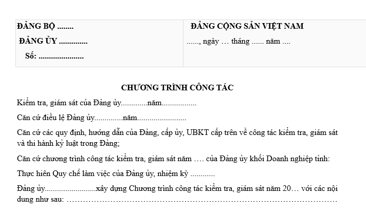 Mẫu Báo cáo tự giám sát đảng viên mới nhất?