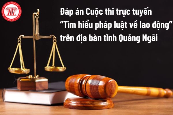 Đáp án Cuộc thi trực tuyến Tìm hiểu pháp luật về lao động trên địa bàn tỉnh Quảng Ngãi chi tiết nhất?