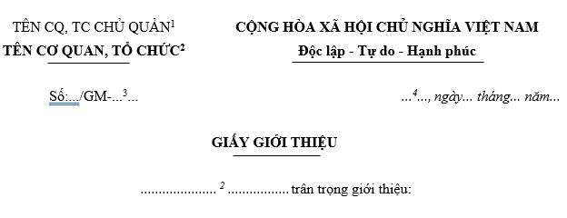 Mẫu giấy giới thiệu công ty