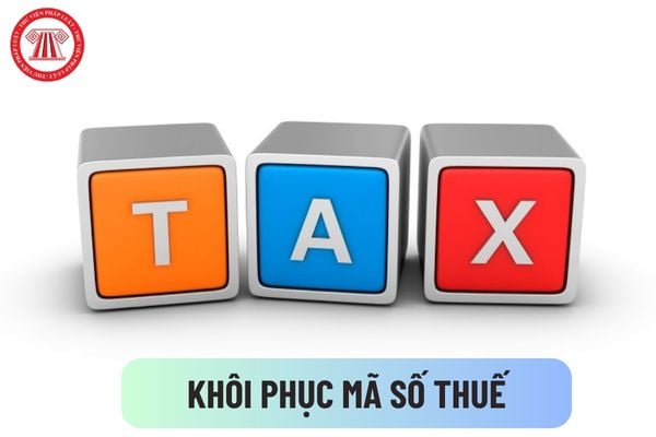 Mẫu văn bản đề nghị khôi phục mã số thuế trong trường hợp người nộp thuế bị thu hồi Giấy phép thành lập và hoạt động là mẫu nào?