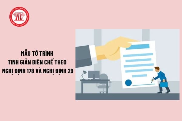 Mẫu tờ trình tinh giản biên chế theo Nghị định 178 và Nghị định 29? Tải về tờ trình đề nghị xét tinh giản biên chế?