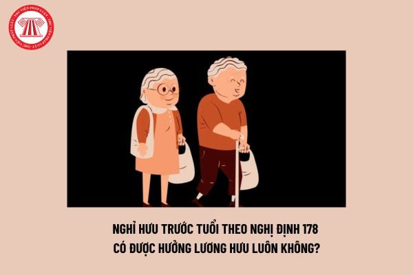 Nghỉ hưu trước tuổi theo Nghị định 178 có được hưởng lương hưu luôn không? Nghị định 178 quy định chế độ, chính sách nào?