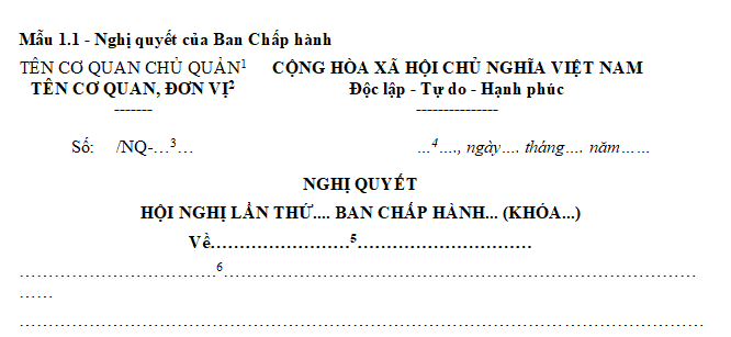 Mẫu Nghị quyết Hội nghị Ban Chấp hành công đoàn 