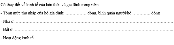 Mẫu kê khai tài sản Đảng viên 