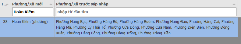Bản đồ phường Hoàn Kiếm mới