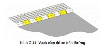 Vạch cấm đỗ xe trên đường