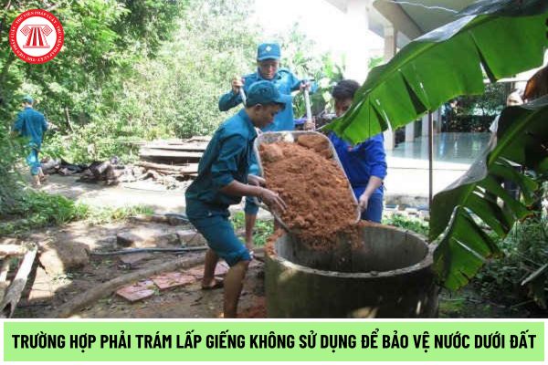 Trường hợp nào phải trám lấp giếng không sử dụng để bảo vệ nước dưới đất theo quy định mới nhất năm 2024?