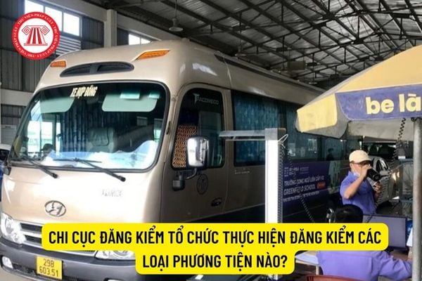 Chi cục Đăng kiểm tổ chức thực hiện đăng kiểm các loại phương tiện nào?