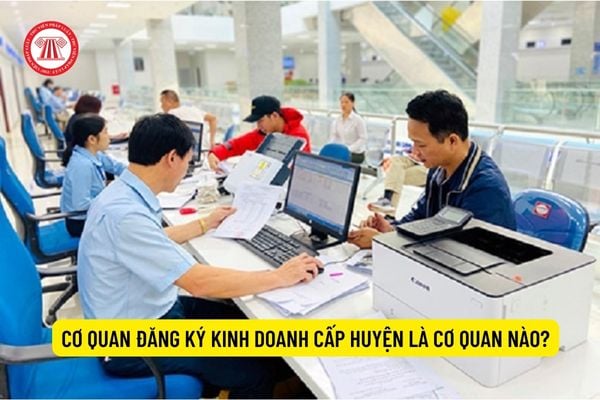 Cơ quan đăng ký kinh doanh cấp huyện là cơ quan nào?