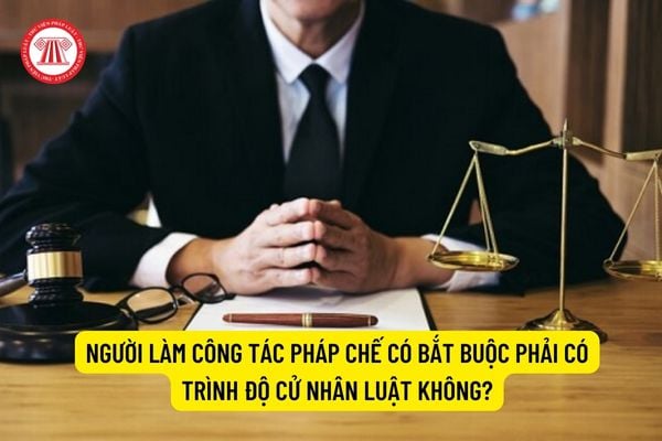 Người làm công tác pháp chế bao gồm những ai?