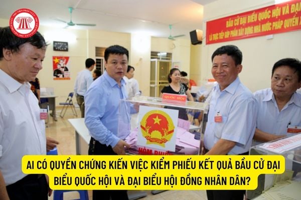 Ai có quyền chứng kiến việc kiểm phiếu kết quả bầu cử đại biểu Quốc hội và đại biểu Hội đồng nhân dân?