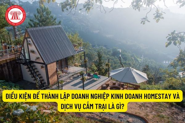 Điều kiện để thành lập doanh nghiệp kinh doanh homestay và dịch vụ cắm trại là gì?