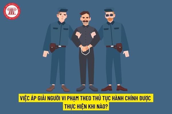 Việc áp giải người vi phạm theo thủ tục hành chính được thực hiện khi nào?