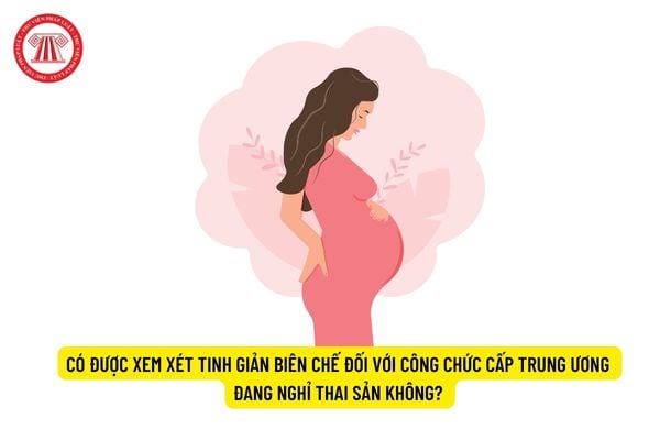 Có được xem xét tinh giản biên chế đối với công chức cấp trung ương đang nghỉ thai sản không?