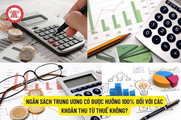 Ngân sách trung ương có được hưởng 100% đối với các khoản thu từ thuế không? 