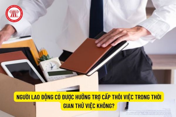 Người lao động có được hưởng trợ cấp thôi việc trong thời gian thử việc không?