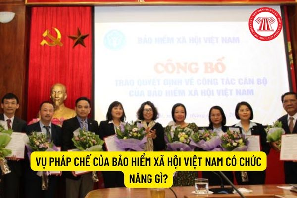 Vụ Pháp chế của Bảo hiểm xã hội Việt Nam có chức năng gì?