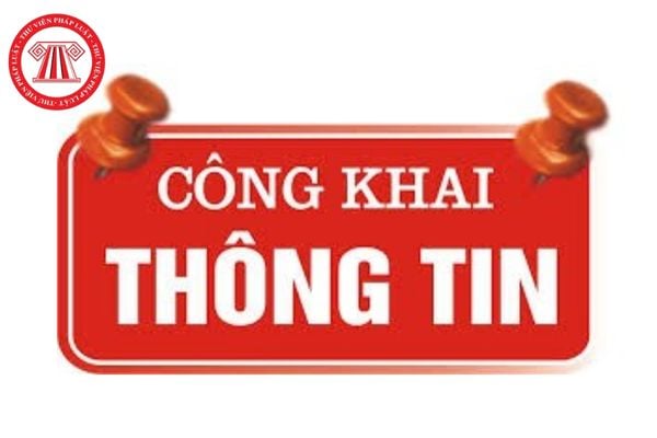 công khai thông tin