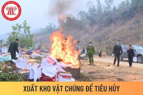 xuất kho vật chứng