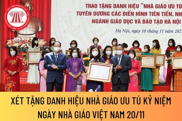 Xét tặng danh hiệu Nhà giáo Ưu tú kỷ niệm ngày Nhà giáo Việt Nam 20/11 cho giảng viên đại học