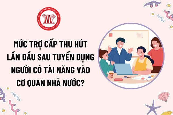 Mức trợ cấp thu hút lần đầu sau tuyển dụng người có tài năng vào cơ quan nhà nước? Chính sách đào tạo, bồi dưỡng người có tài năng sau tuyển dụng?