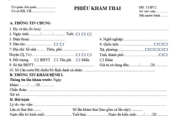 Mẫu Phiếu khám thai là mẫu nào? Nguyên tắc trong khám chữa bệnh được quy định như thế nào? 21 hành vi bị nghiêm cấm trong khám chữa bệnh?