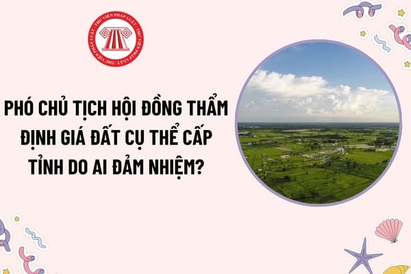 Phó Chủ tịch Hội đồng thẩm định giá đất cụ thể cấp tỉnh do ai đảm nhiệm? Nội dung thẩm định của Hội đồng thẩm định giá đất cụ thể gồm những gì?