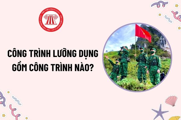 Công trình lưỡng dụng gồm công trình nào? Việc đưa công trình dân sự có tính lưỡng dụng ra khỏi danh mục công trình lưỡng dụng phải có ý kiến của ai?