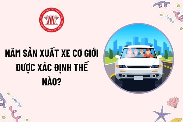 Năm sản xuất của xe cơ giới được xác định như thế nào theo Nghị định 166? Niên hạn sử dụng của xe được tính bắt đầu từ năm sản xuất xe đúng không?