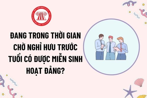 Đang trong thời gian chờ nghỉ hưu trước tuổi có được miễn sinh hoạt Đảng? Đối tượng nào được hưởng chính sách nghỉ hưu trước tuổi theo Nghị định 178?