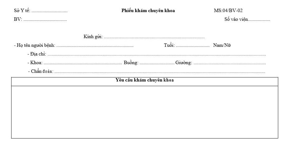 Mẫu Phiếu khám chuyên khoa mới nhất? Tải mẫu Phiếu khám chuyên khoa? Điều kiện cấp giấy phép hoạt động phòng khám chuyên khoa?